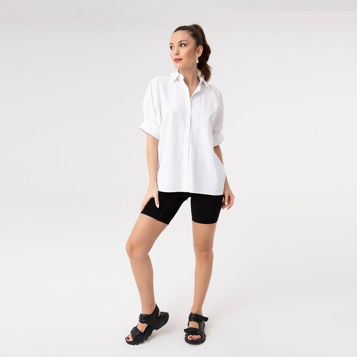Ruched Back Cut Out