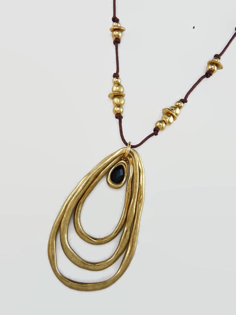 Tear Drop Long Necklace