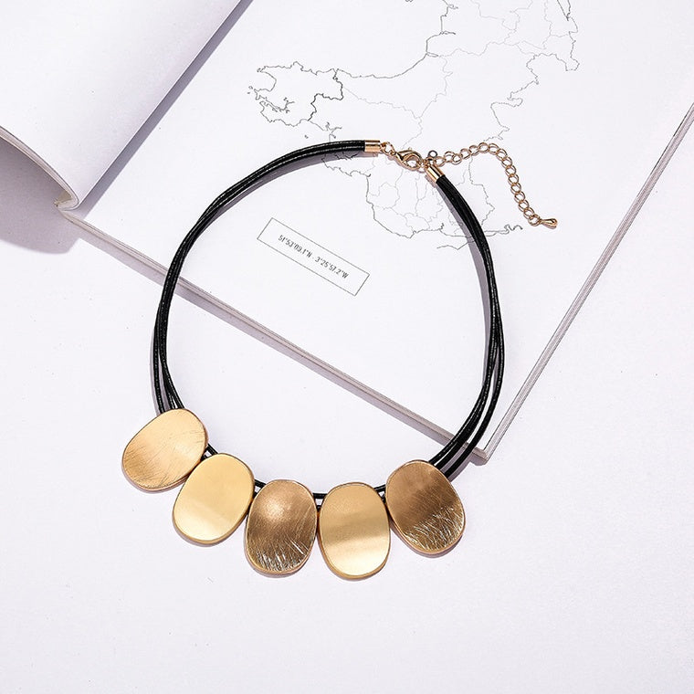 Short Gold Plate Necklace