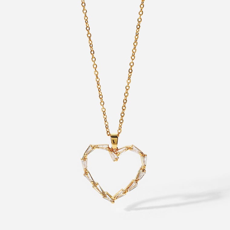 Heart Neck w/ Rhinestone