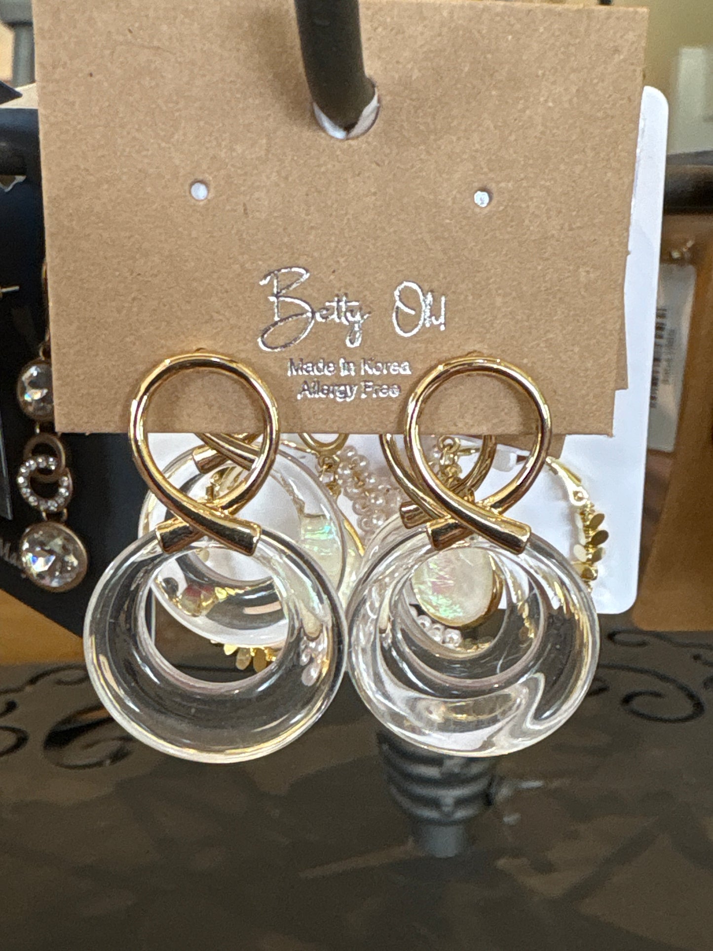 Acrylic twists earring
