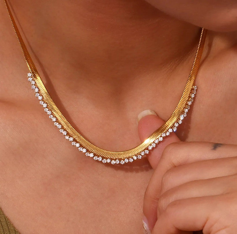 Fishbone Chain Necklace