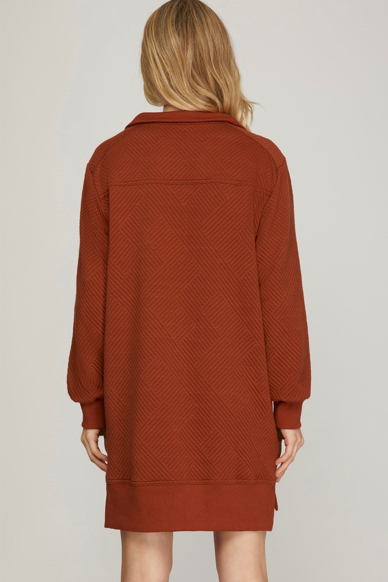 L/S Texture Knit Dress