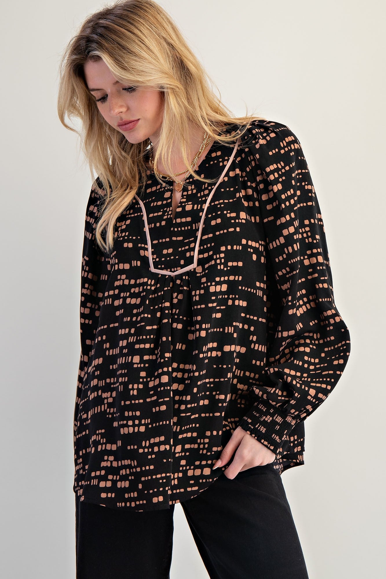 Printed Woven Top