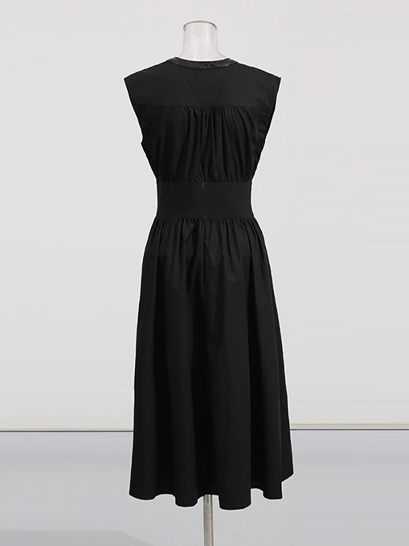 Lace Up Midi Dress