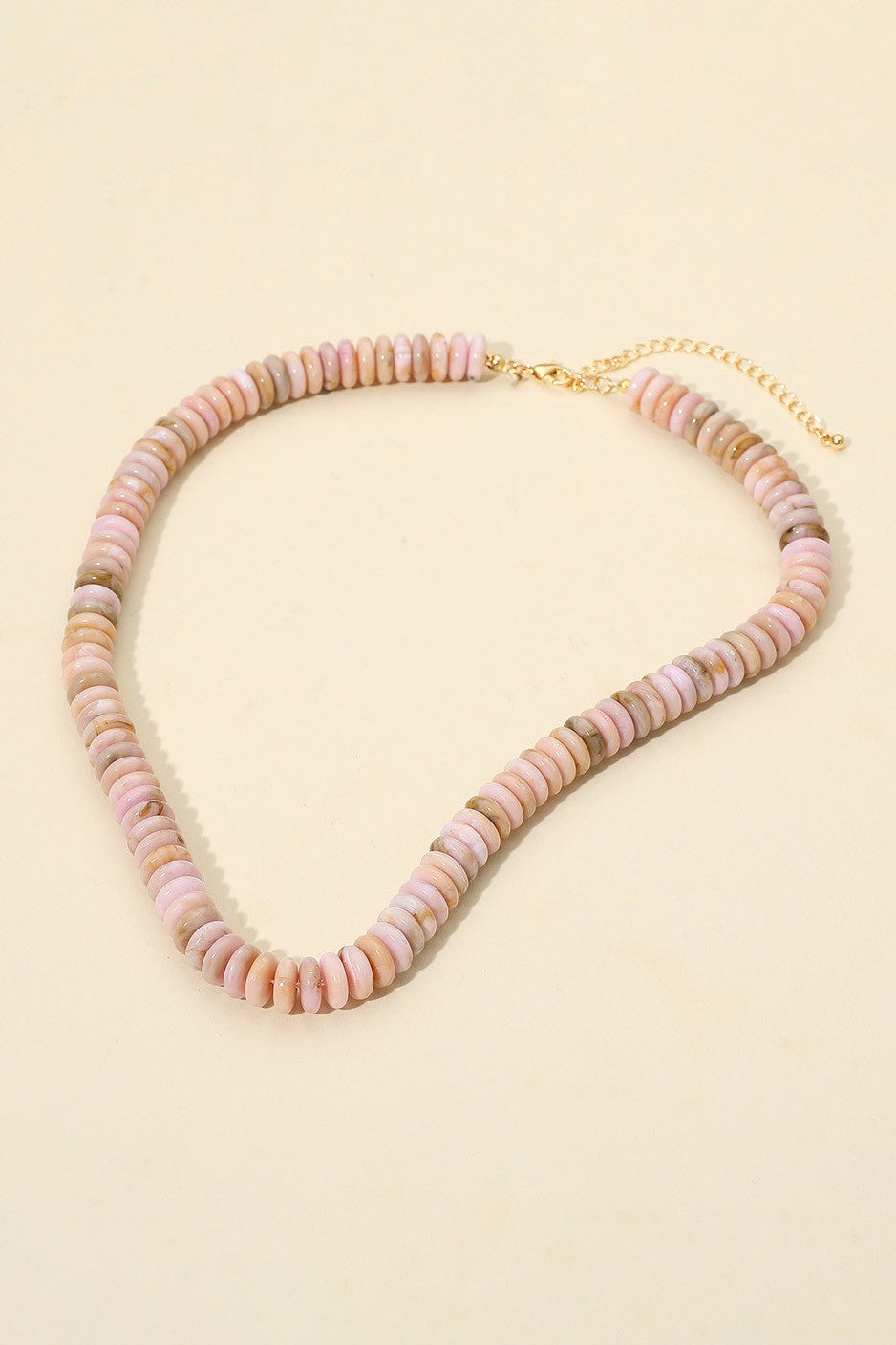 Disc Beaded Necklace