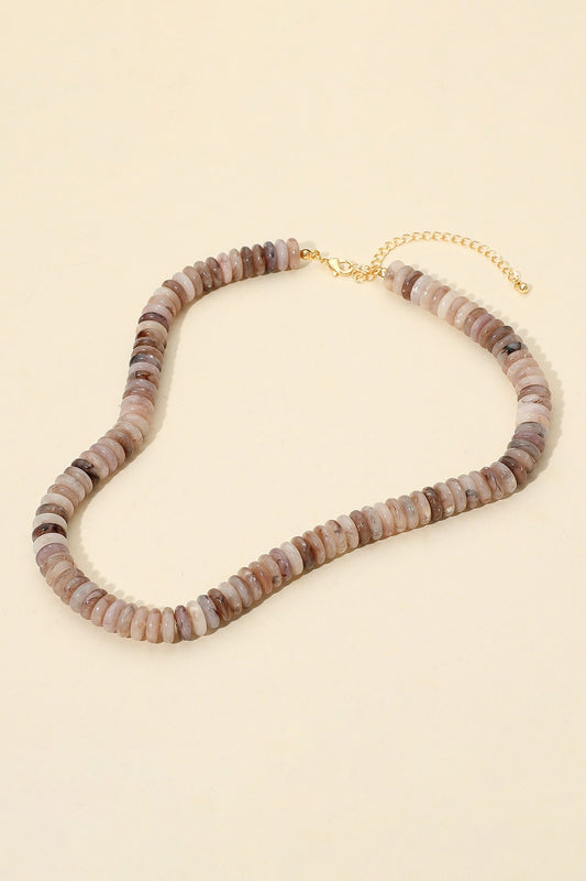 Disc Beaded Necklace