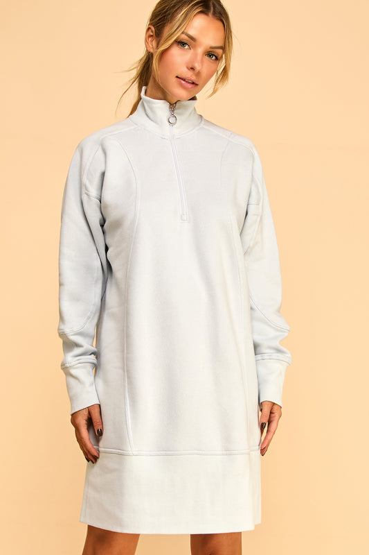 Zip Sweatshirt Dress
