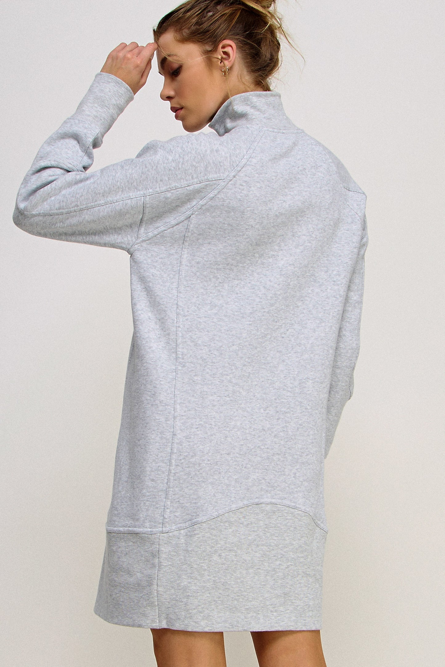 Zip Sweatshirt Dress