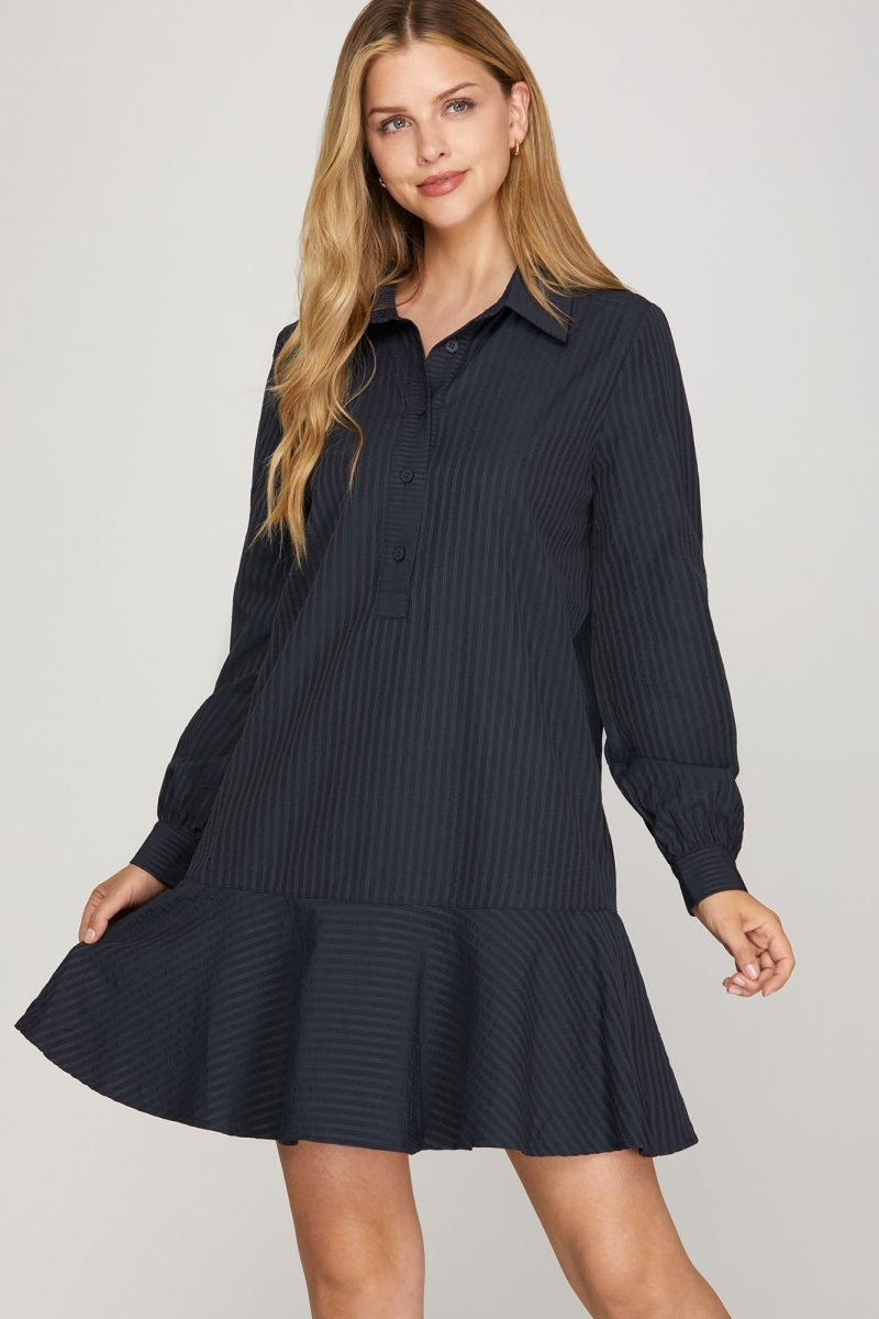 L/S Stripe Dress