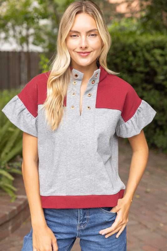 Color Block French Terry