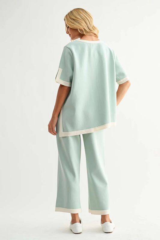 Crepe Knit Set