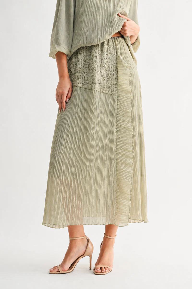 Pleated Skirt Set