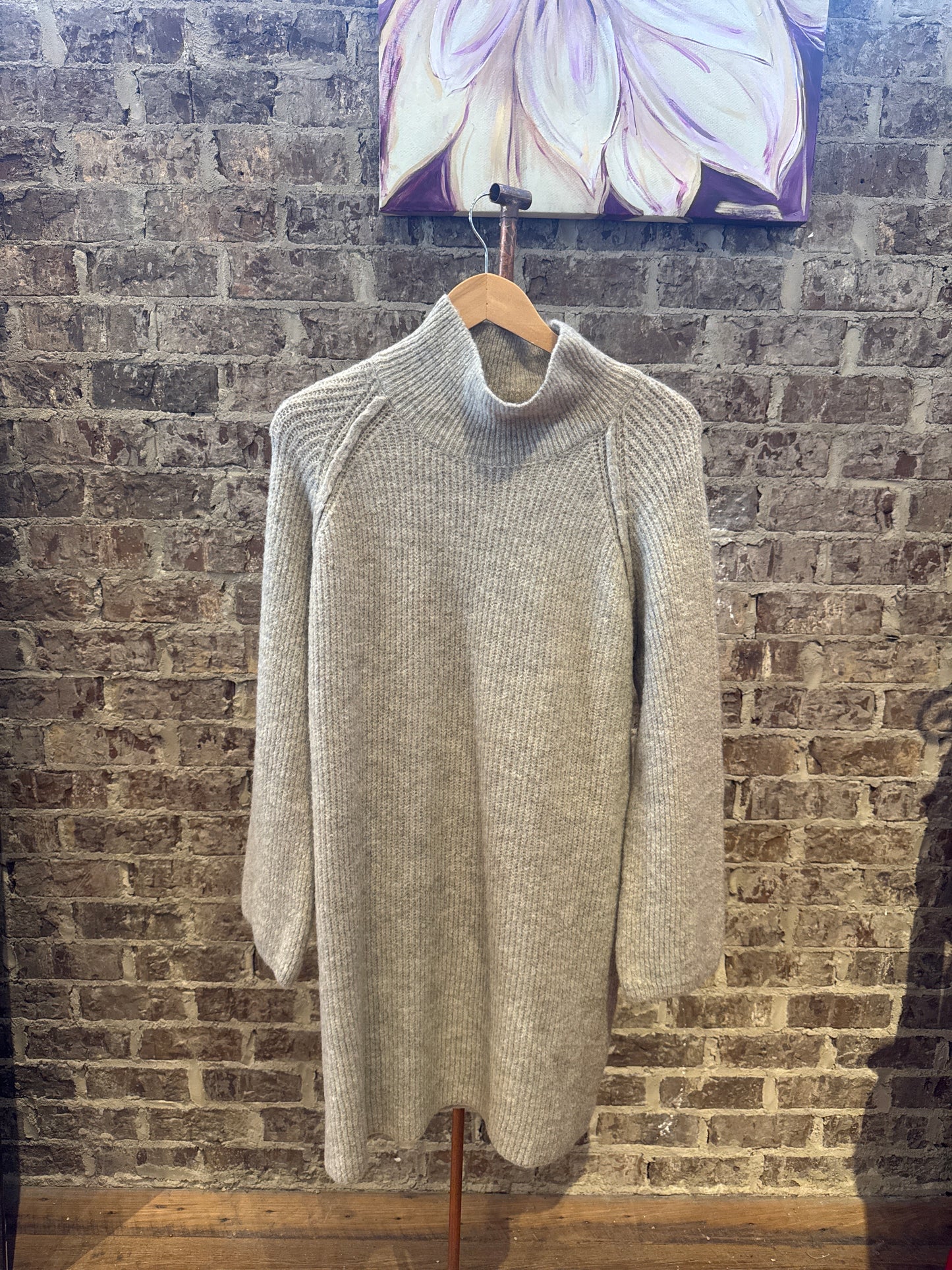 Mock Neck Sweater Dress