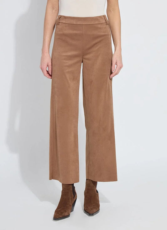 Vegan Suede Wide Leg