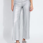 Metallic Coated Wide Leg