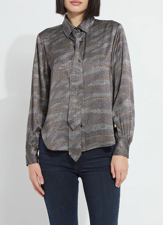 Tie Satin Shirt