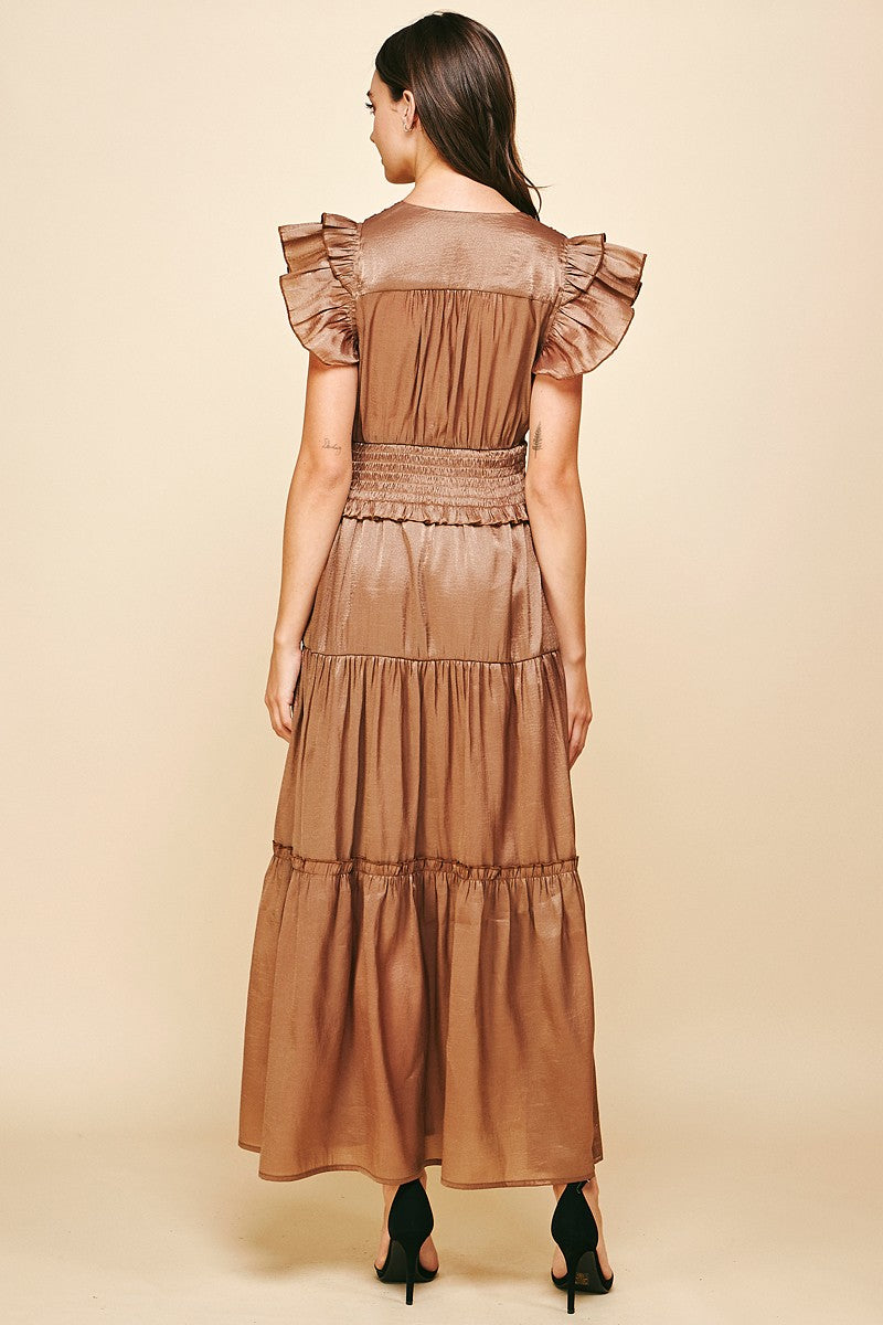 Holiday Flutter Slv Dress