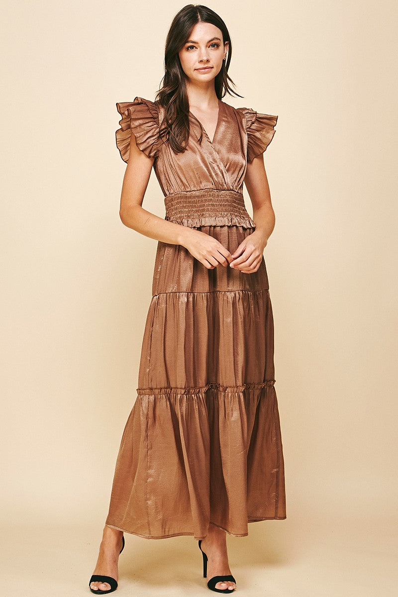Holiday Flutter Slv Dress