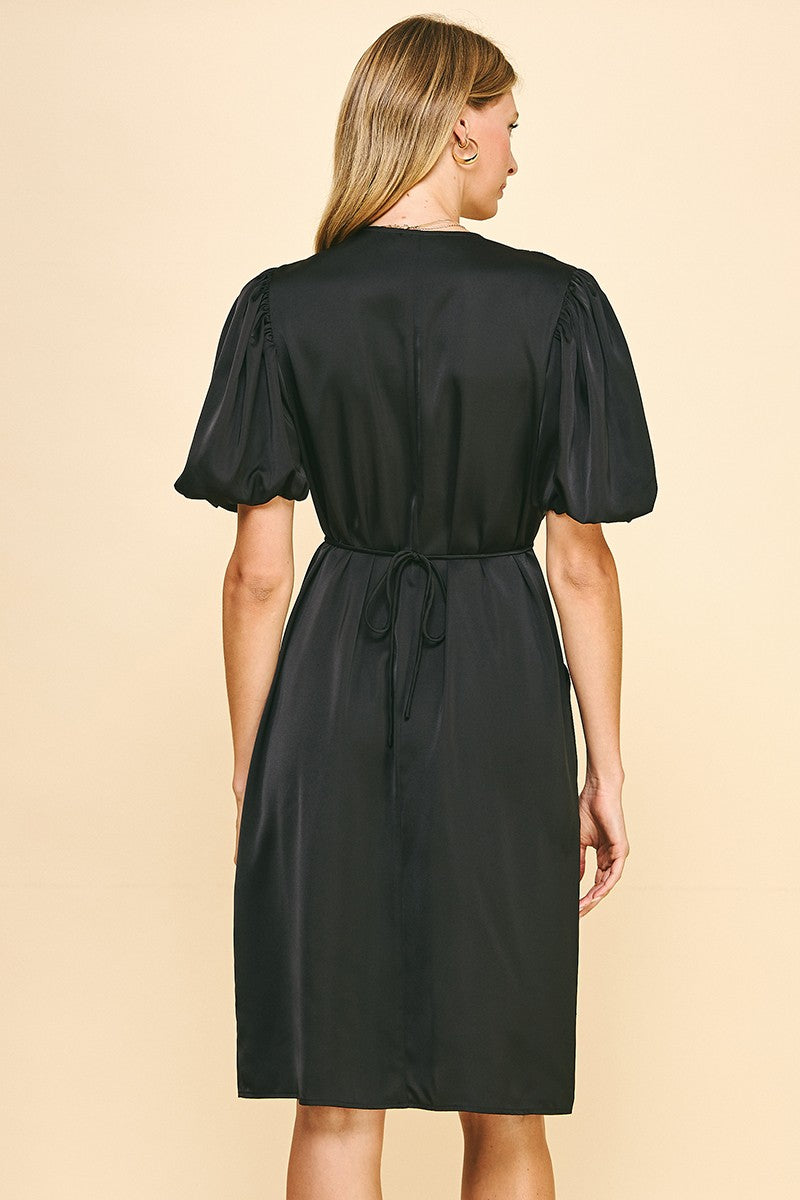 Cinch Waist Holiday Dress