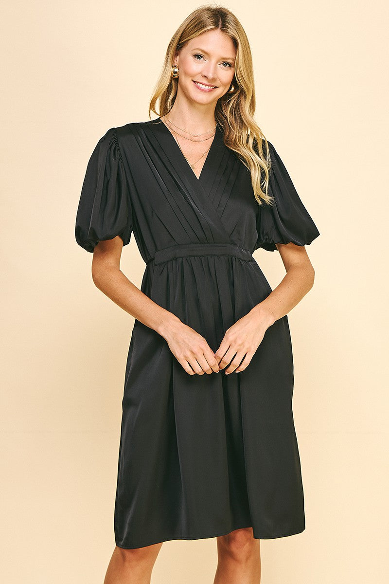 Cinch Waist Holiday Dress
