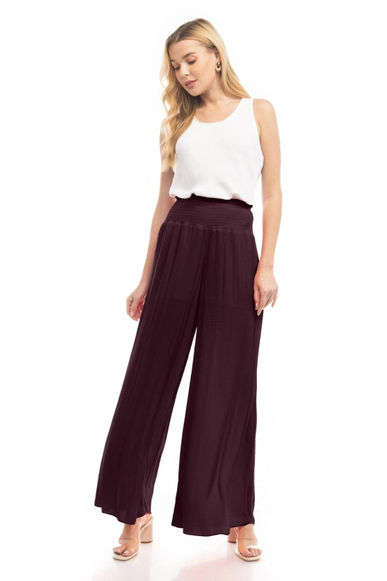 Wide Leg Smock Waist