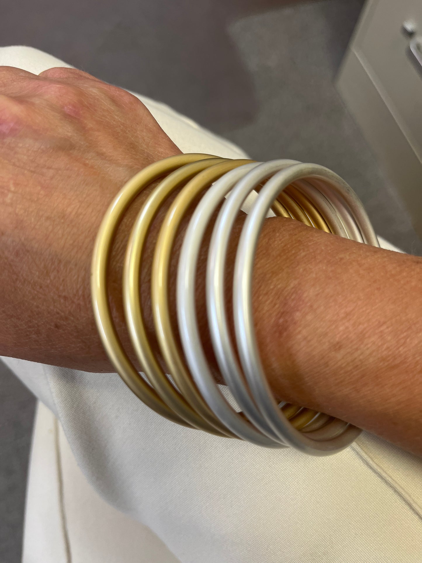 Gold and Silver bracelet set