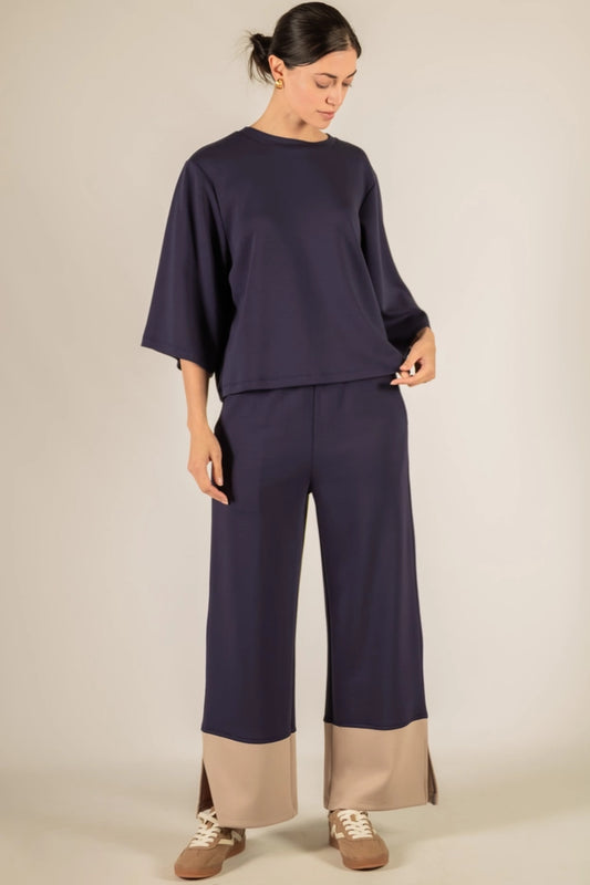 Butter Colorblock Wide Leg