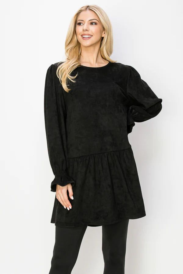 Stretch Suede Tunic