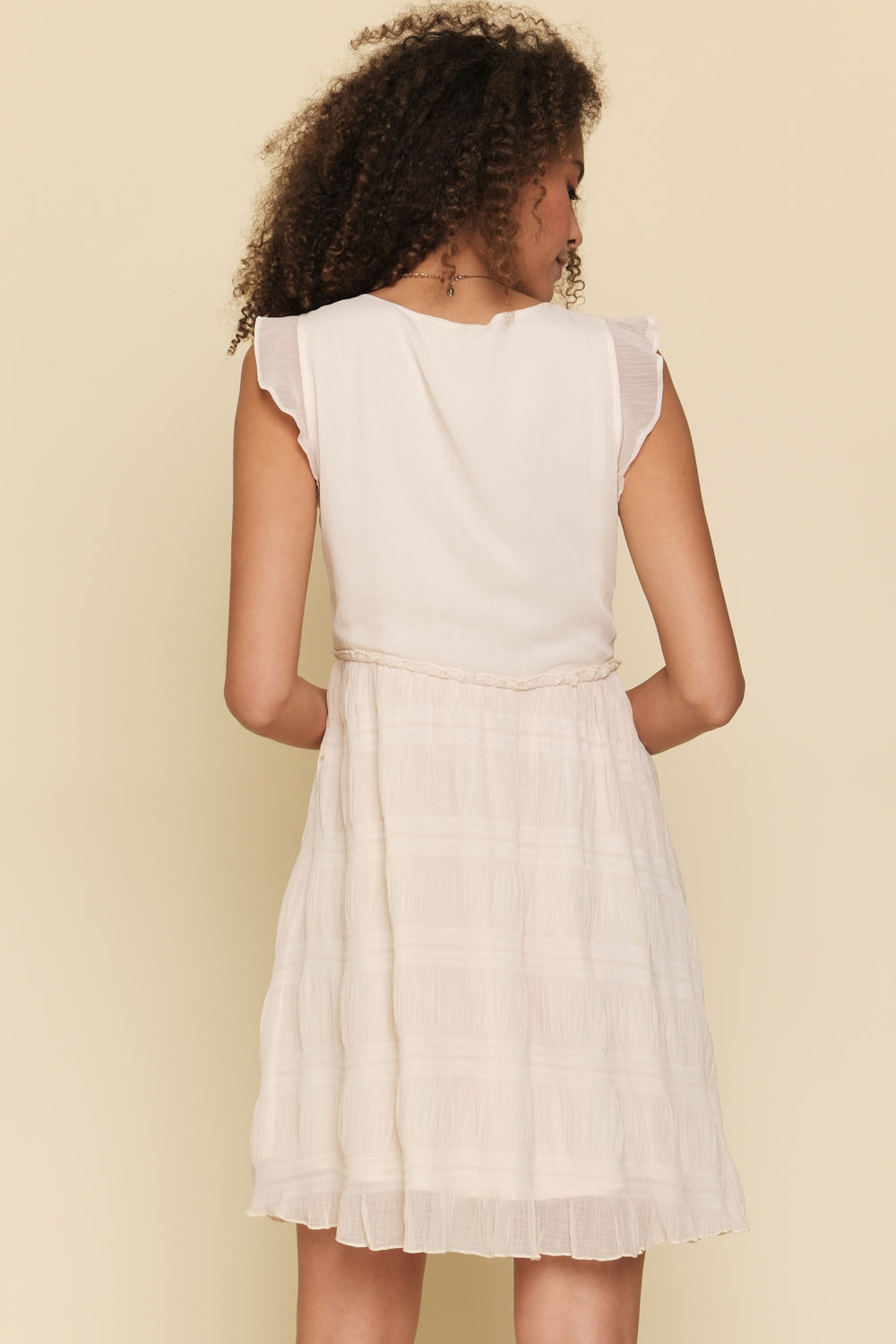 Flutter Embroidery Dress