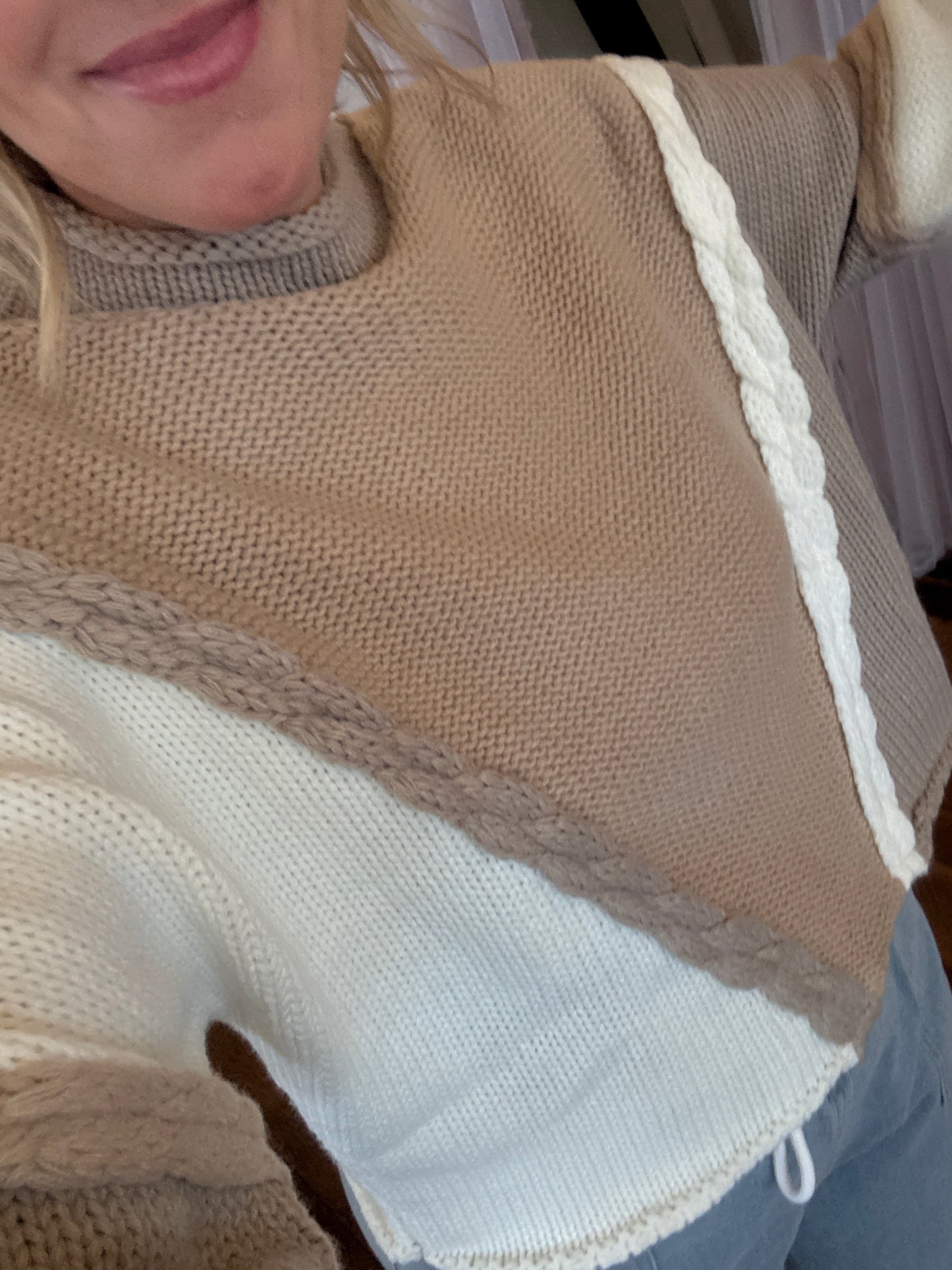 2 Tone Contrast Weave Swtr