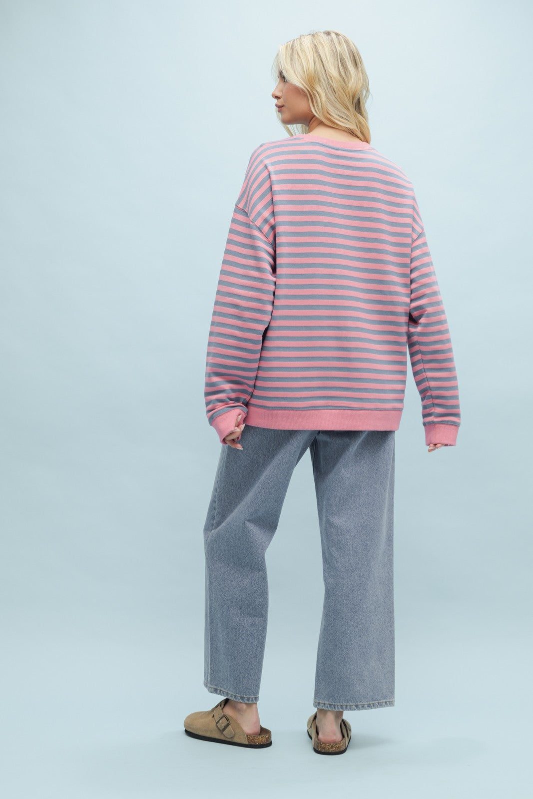 Stripe Oversize Crewneck