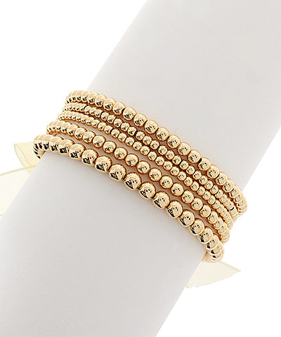 5 row Ball Stretch Bracelet