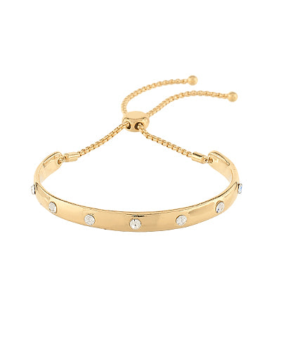 Stationed Crystal Cuff Bracelet