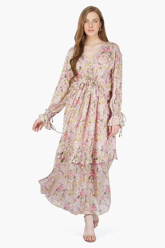 Floral Lurex Maxi