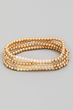 Glass & Metallic Bead Set