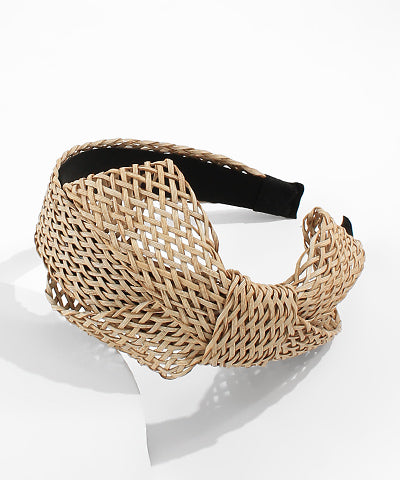 Bow Rattan Headband