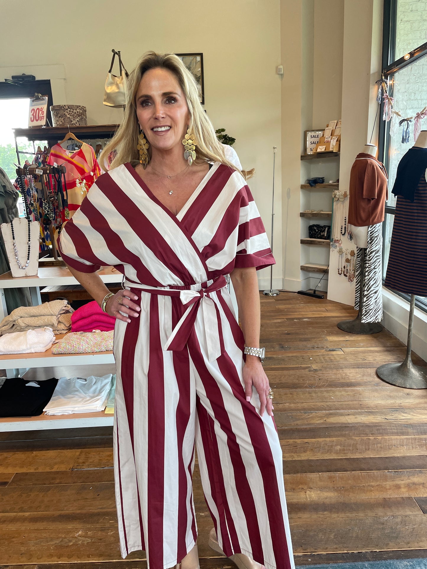 Stripe Jumpsuit