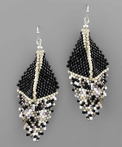 Leaf Shape Bead Earring