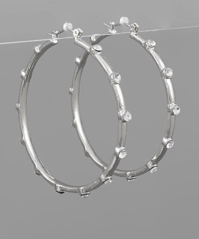 Beaded Skinny Hoops
