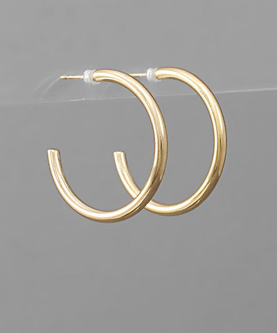 30mm Gold Dipped Hoops