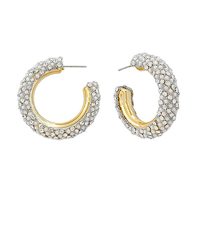 Rhinestone Hoops