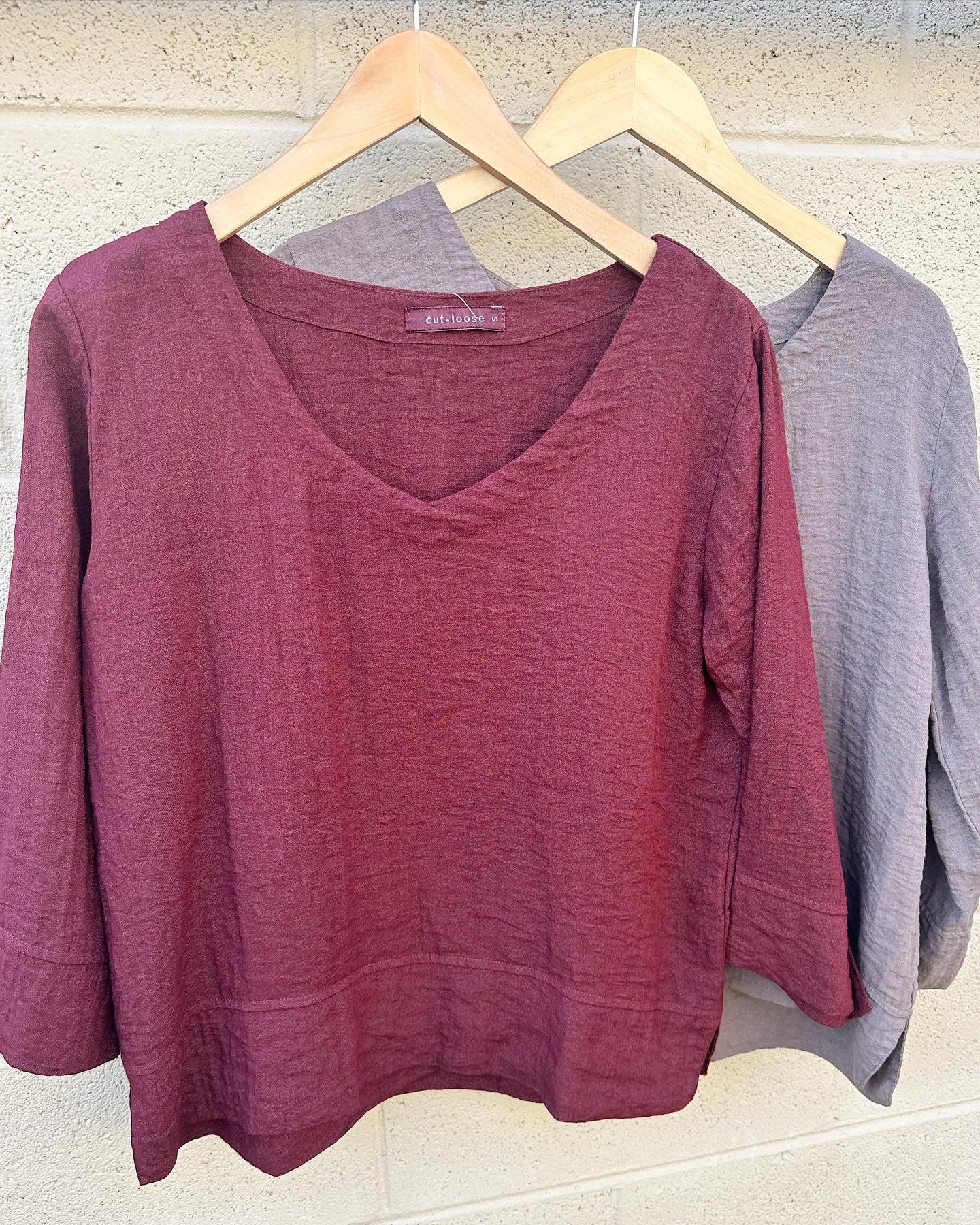 V-Neck Vent Top