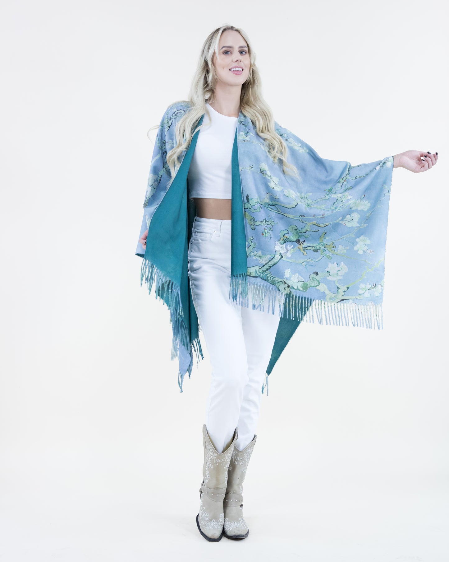 Almond Blossom Print Wrap