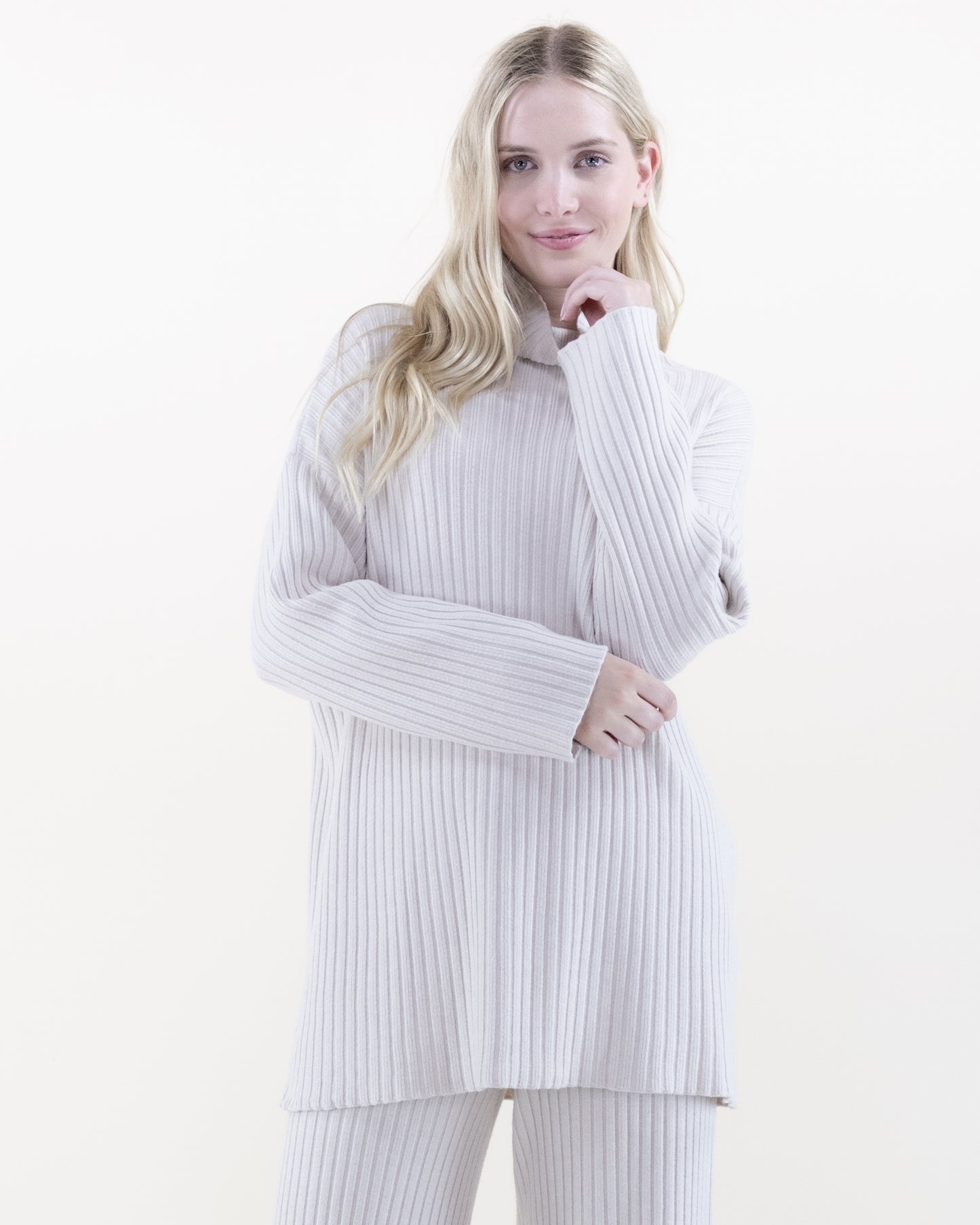 Fine Knit Rib Sweater