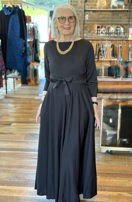 Round Neck A-Line Dress