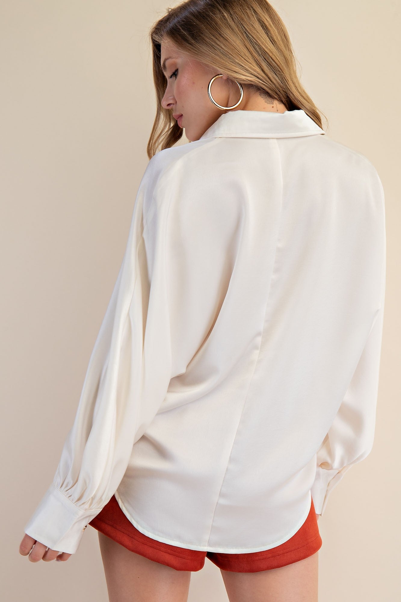 Voluminous Sleeve Blouse
