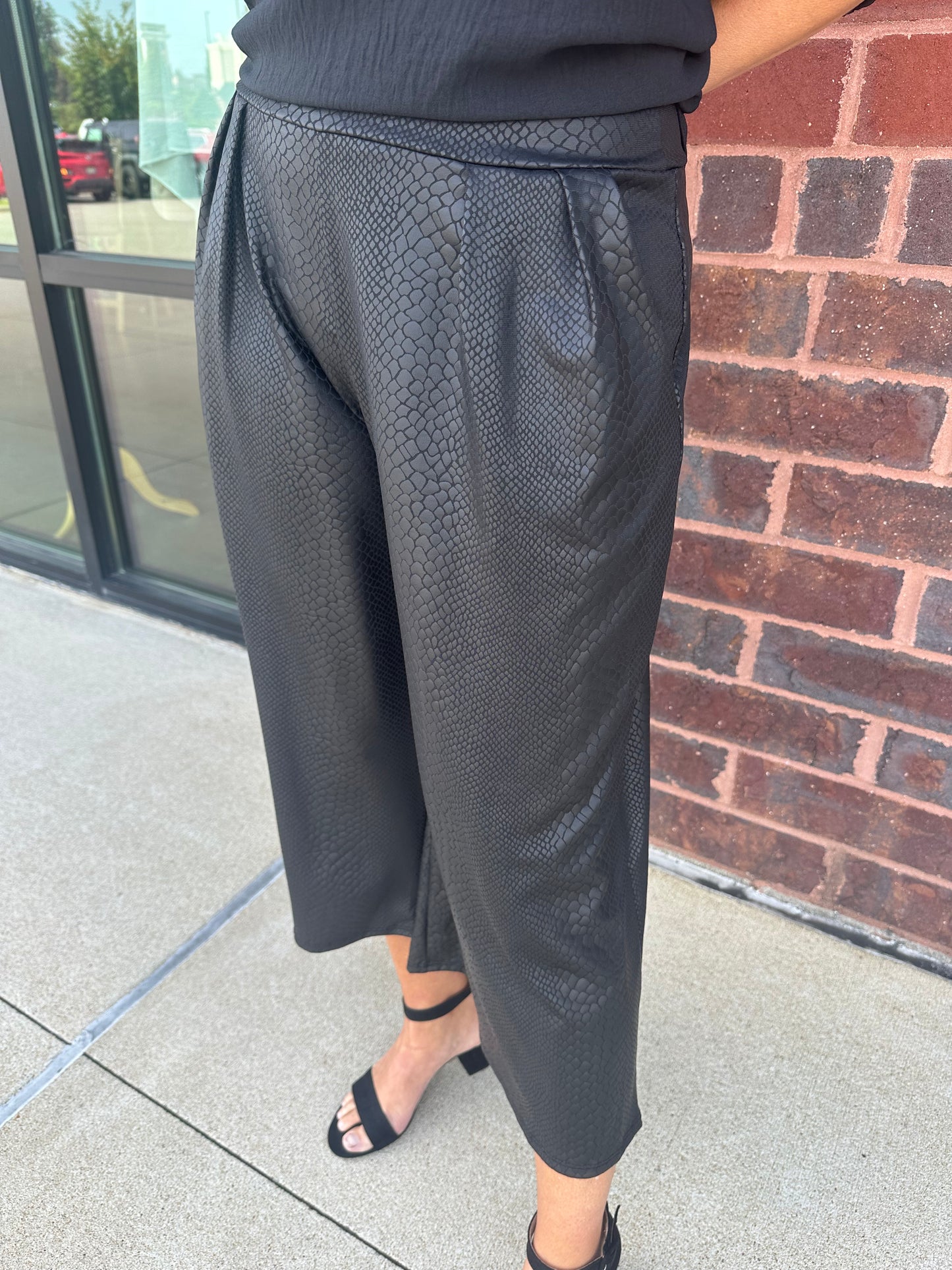 Wide Leg Snake Pant