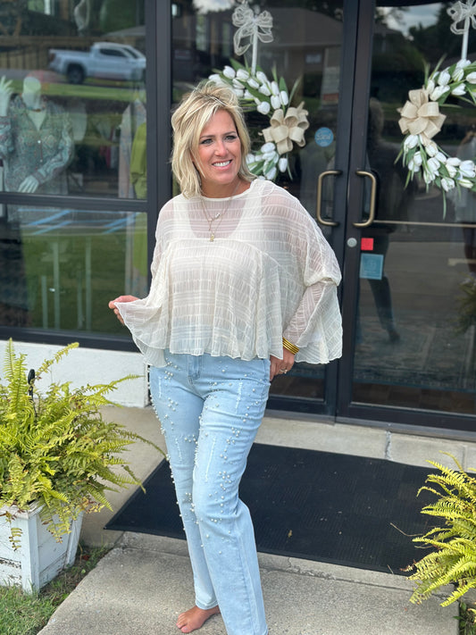 Textured Cape topper