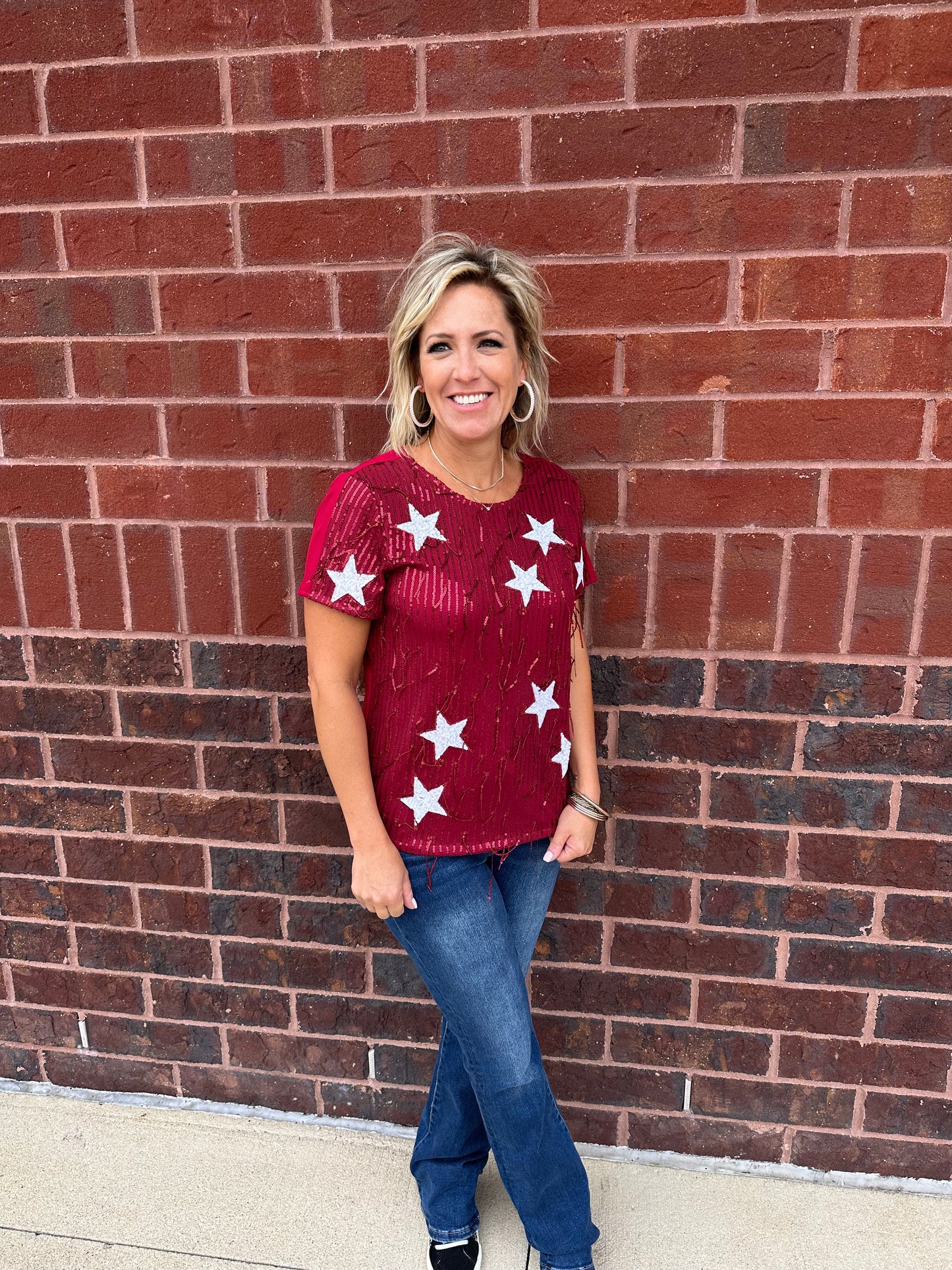 Star Sequin Top